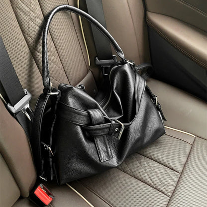 Women’s Tote Bag | Soft Leather | Large Capacity | Retro