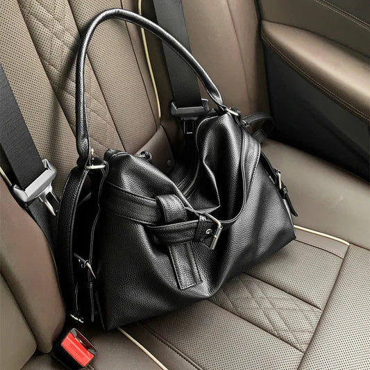 Women’s Tote Bag | Soft Leather | Large Capacity | Retro