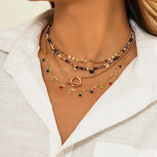 Women’s Jewelry OT Buckle Choker Necklace | Boho | Y2K | Summer