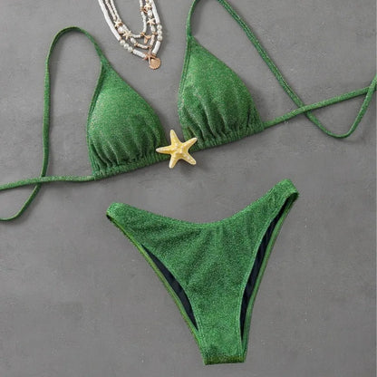 Women’s Metal Starfish Swimwear Bikini