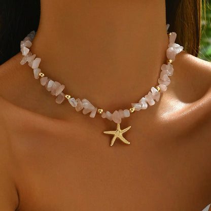 Women’s Jewelry Seashell Beaded Choker Necklace | Ocean Inspired | Holiday | Daily