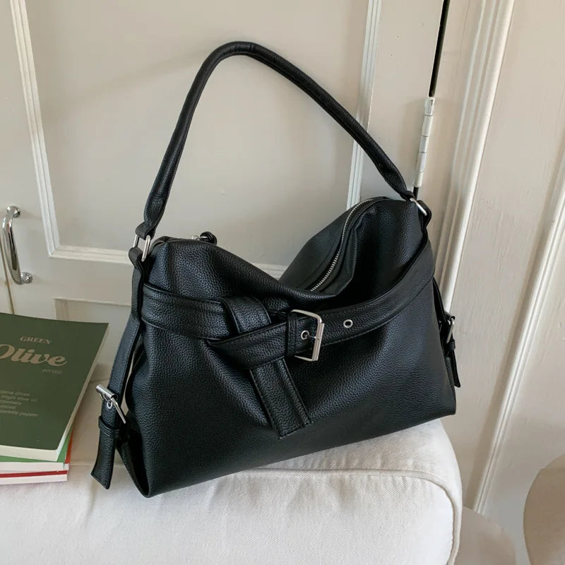 Women’s Tote Bag | Soft Leather | Large Capacity | Retro