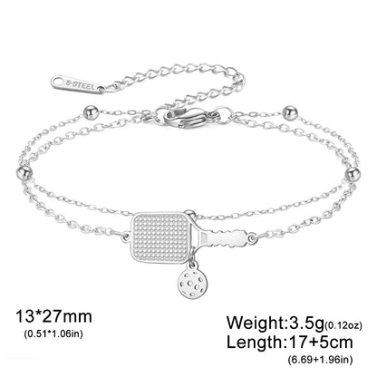 Women’s Trendy Charm Bracelet – Stainless Steel Fashion Jewelry Gift