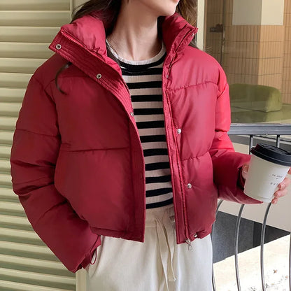 Women’s Cropped Puffer Jacket Outerwear | Winter | Street | Chic