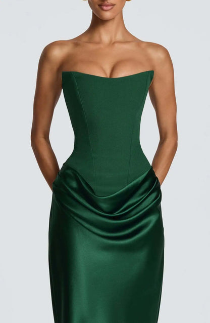 Women’s Maxi Dress | Strapless | Satin | Elegant