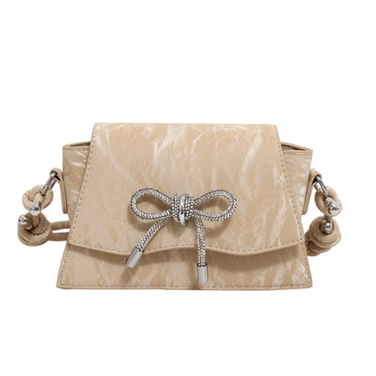 Women’s Crossbody Bag | Bow Accent | PU Leather | Fashion