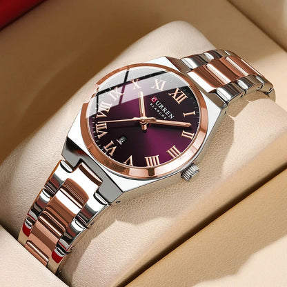 Women’s Waterproof Analog Watch | Stainless Steel | Date