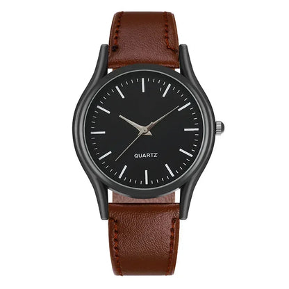 Men’s Luxury Business Watch – Leather Strap Wristwatch, Elegant Casual Clock Gift