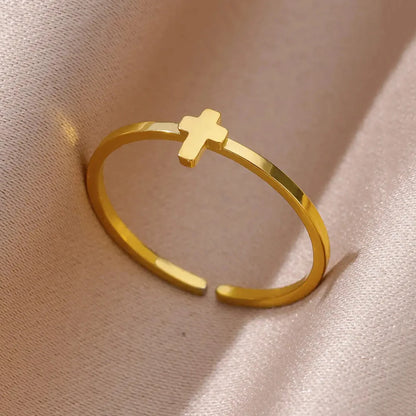Women’s Jewelry Wide Open Ring | Statement | Gold Tone | Unisex