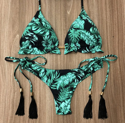 Women’s Leopard Swimwear Push Up Bikini