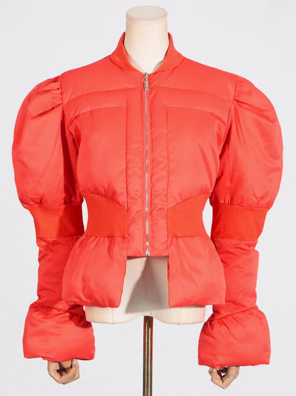 Women’s Tunic Jacket Outerwear – Slim Stand Collar Jacket