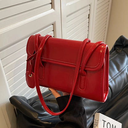 Women’s Shoulder Bag | Red | Textured | Fashion