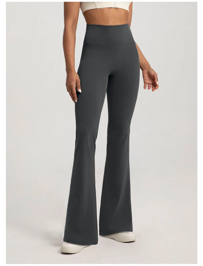 Women’s High-Waisted Yoga Pants – Waist-Cinching, Hip-Lifting Bell Bottom Fitness Leggings