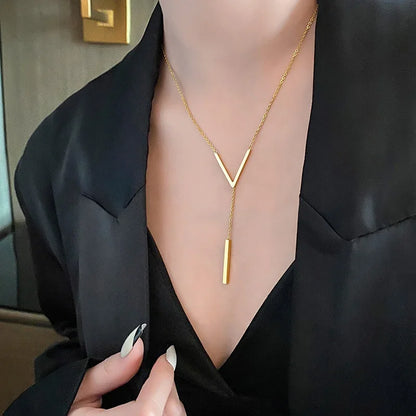 Women’s Long Necklace | Minimal | Party