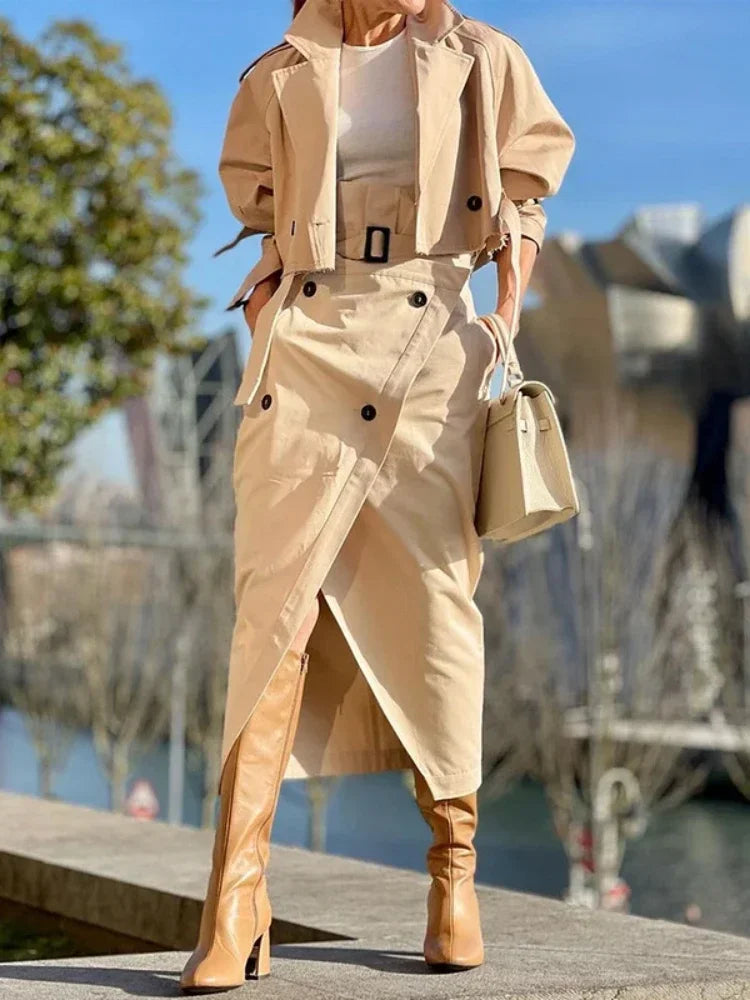 Women’s Fashion Two-Piece Elegant Set | Office Lady Streetwear Casual Suit