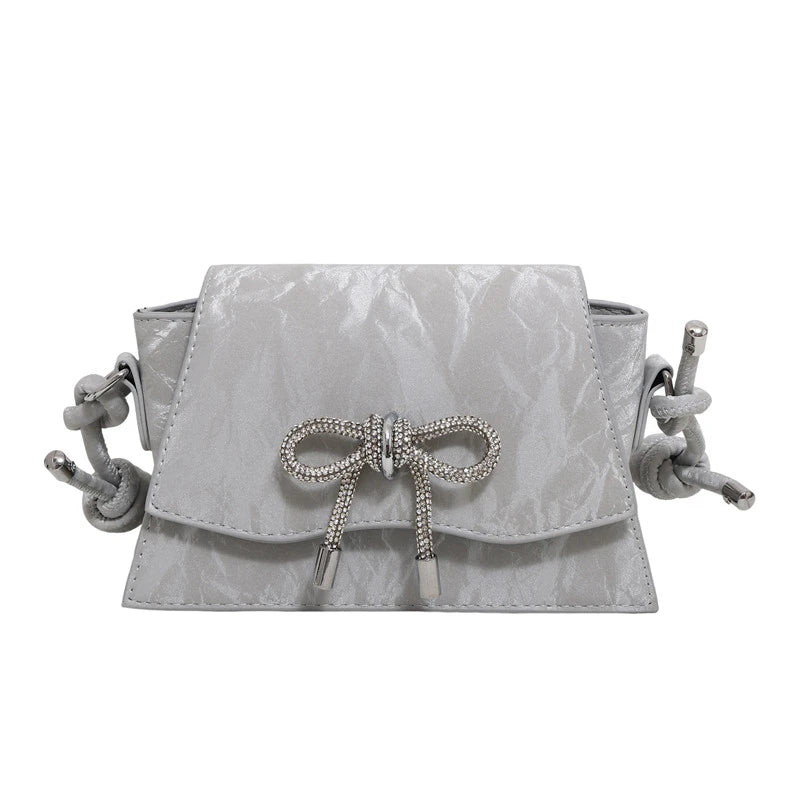 Women’s Crossbody Bag | Bow Accent | PU Leather | Fashion