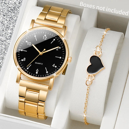 Women’s Watch Jewelry Set | Arabic Dial | Quartz | Minimal