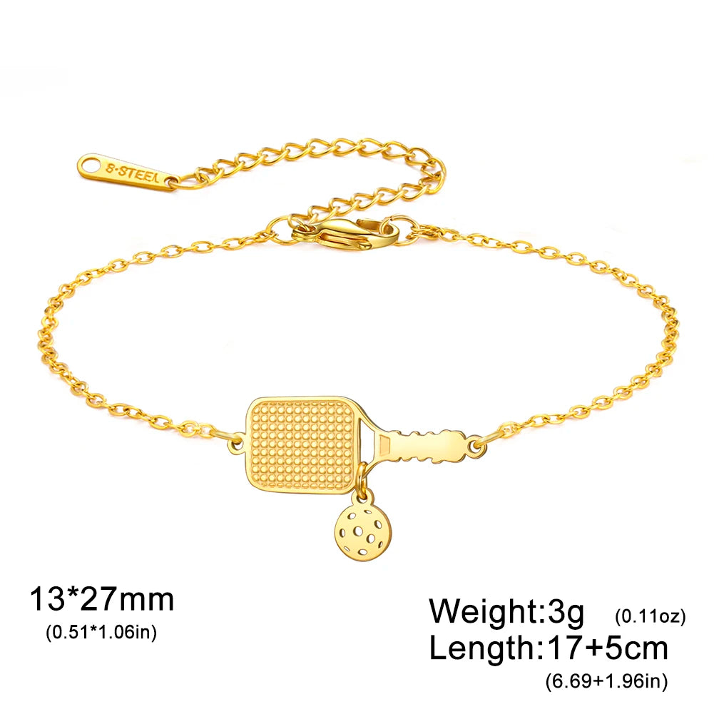 Women’s Trendy Charm Bracelet – Stainless Steel Fashion Jewelry Gift