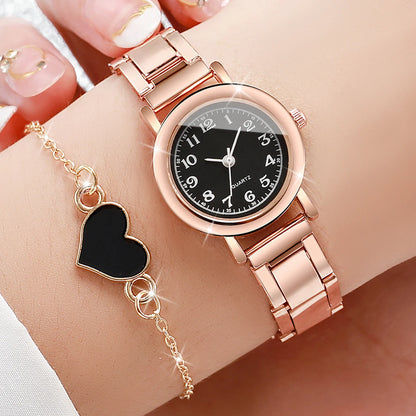 Women’s Watch Jewelry Set | Square Dial | Steel Band | Quartz