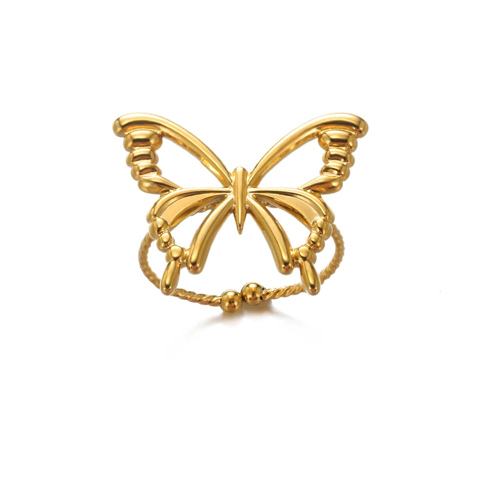 Women’s Jewelry 316L Stainless Steel Ring | Luxury | Gold Tone | Unisex