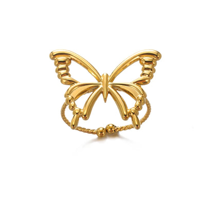 Women’s Jewelry 316L Stainless Steel Ring | Luxury | Gold Tone | Unisex