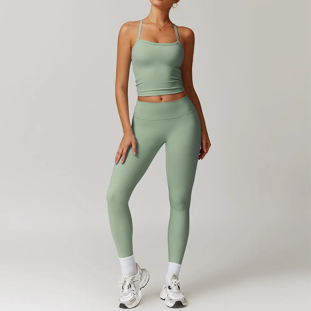 Women’s 2PCS Gym Yoga Set – Sportswear Casual Set
