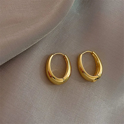 Women’s Vintage Metal Drop Earrings – Classic Hoop Pendant Fashion Jewelry