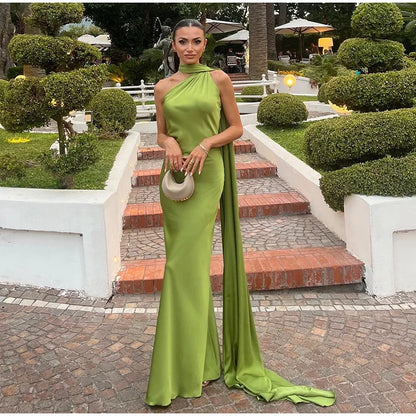 Women’s Elegant Maxi Dress – Off Shoulder Backless Detail Slim Fit Summer Evening Gown