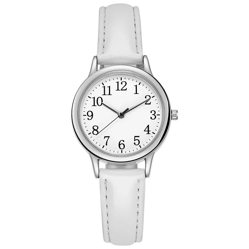 Women’s Retro Small Dial Watch – Thin Leather Strap Classic Wristwatch