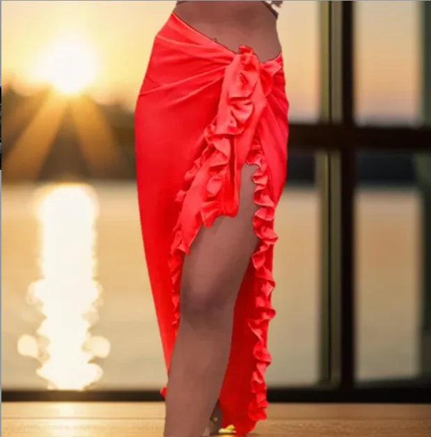 Women’s Ruffle Swimwear Pareo