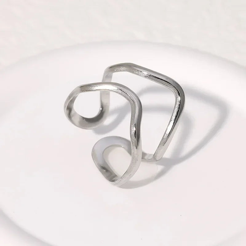 Women’s Jewelry Stainless Steel Charm Ring | Statement | Unisex | Party