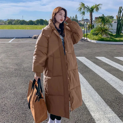 Women’s Long Puffer Jacket Outerwear | Winter | Hooded | Parka
