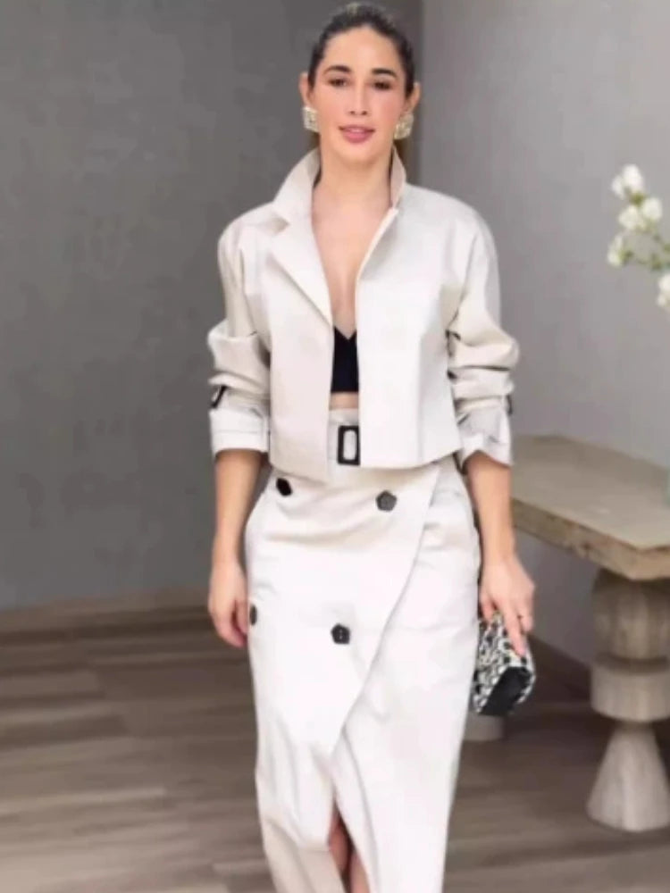 Women’s Fashion Two-Piece Elegant Set | Office Lady Streetwear Casual Suit