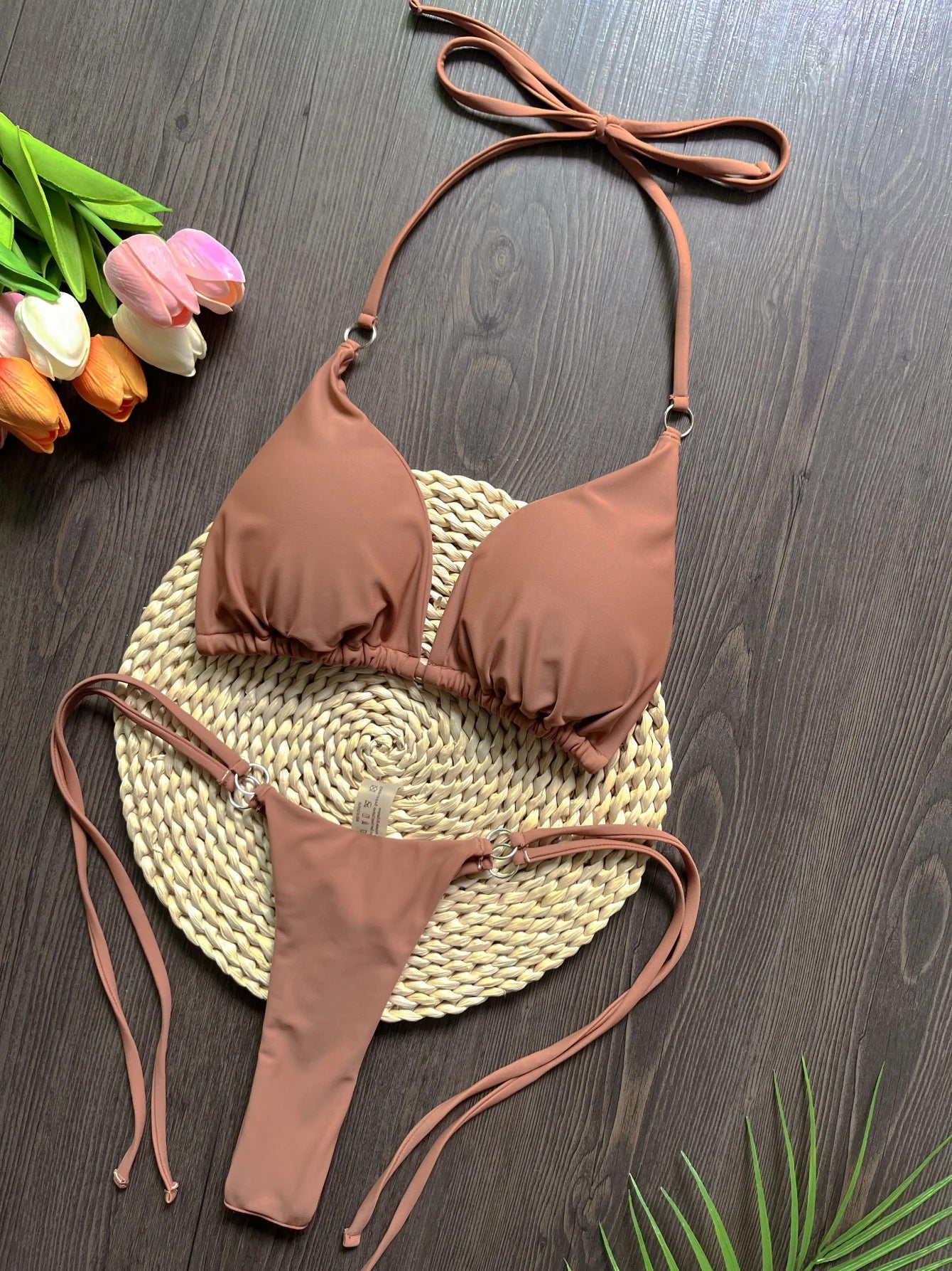 Women’s Satin Brazilian Swimwear Bikini