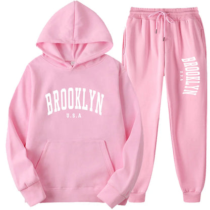 Men’s & Women’s Hoodie Casual Set – Autumn Winter