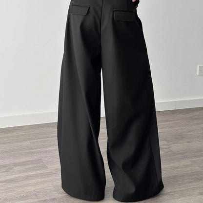Men’s Wide Leg Pants Bottoms | Black | Oversized | Fashion