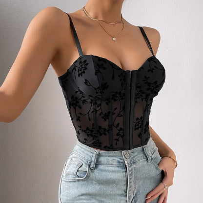Women’s Lace Corset Cami Top | Elegant | French Chic | Party
