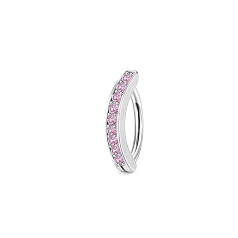Women’s Pink Crown Heart Belly Button – Crystal Navel Piercing Jewelry