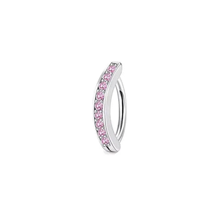Women’s Pink Crown Heart Belly Button – Crystal Navel Piercing Jewelry