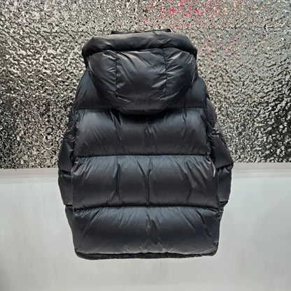 Women’s Glossy Puffer Jacket Outerwear – Short Hooded Down