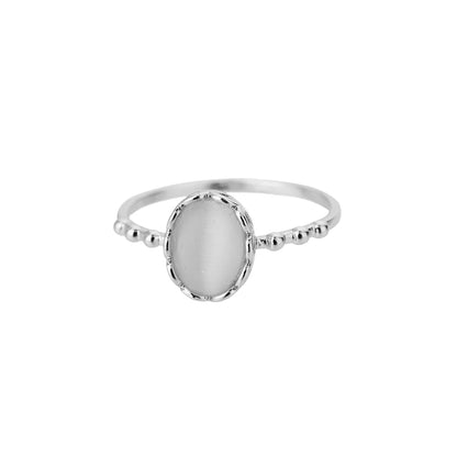 Women’s Jewelry White Opal Ring | Elegant | Gold Tone | Wedding