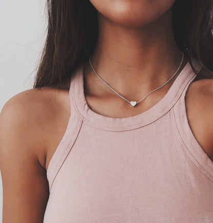 Women’s Jewelry Shiny Butterfly Layered Necklace | Elegant | Double Layer | Gift