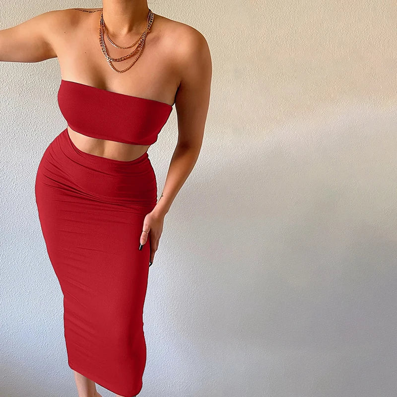 Women’s 5clr Set – Elegant 2-Piece Outfit for Summer Party
