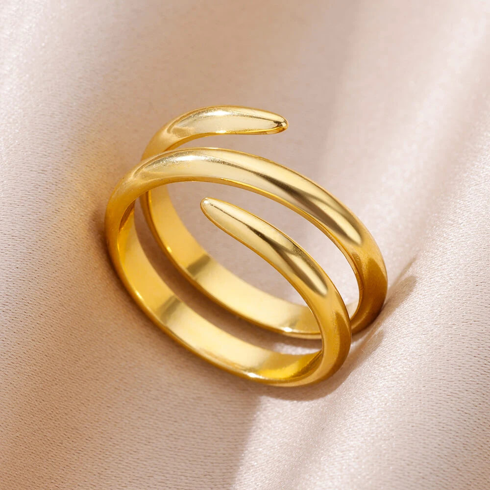 Women’s Jewelry Wide Open Ring | Statement | Gold Tone | Unisex