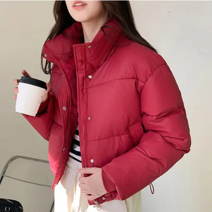 Women’s Cropped Puffer Jacket Outerwear | Winter | Street | Chic