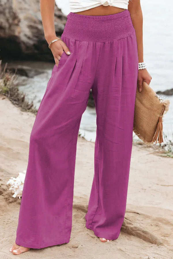 Women’s Casual Drawstring Bottom – Distressed Mid Waist Pants, Relaxed Everyday Street Style