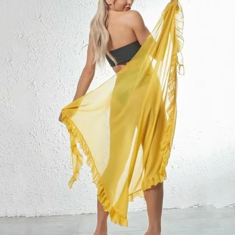 Women’s Ruffle Swimwear Pareo