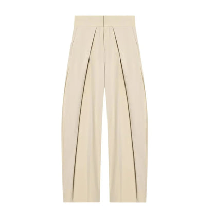 Women’s Wide Leg Pants Bottoms | Baggy | Pleated | Striped Elegant