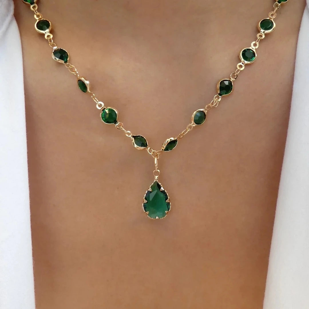 Women’s Jewelry Choker | Rainbow Crystal | Zircon Necklace