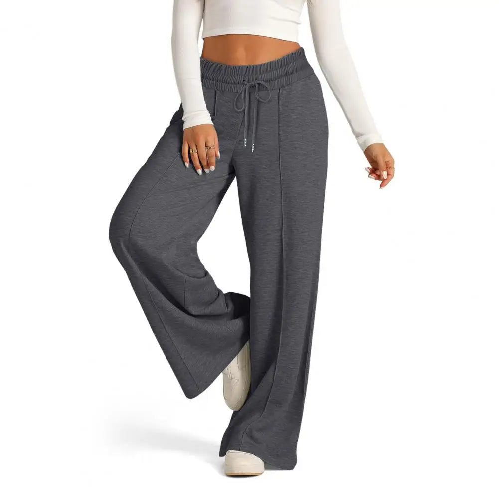 Women’s Yoga Sweatpants Bottom – Straight Leg Loose Fit Wide Leg Gym & Casual Pants